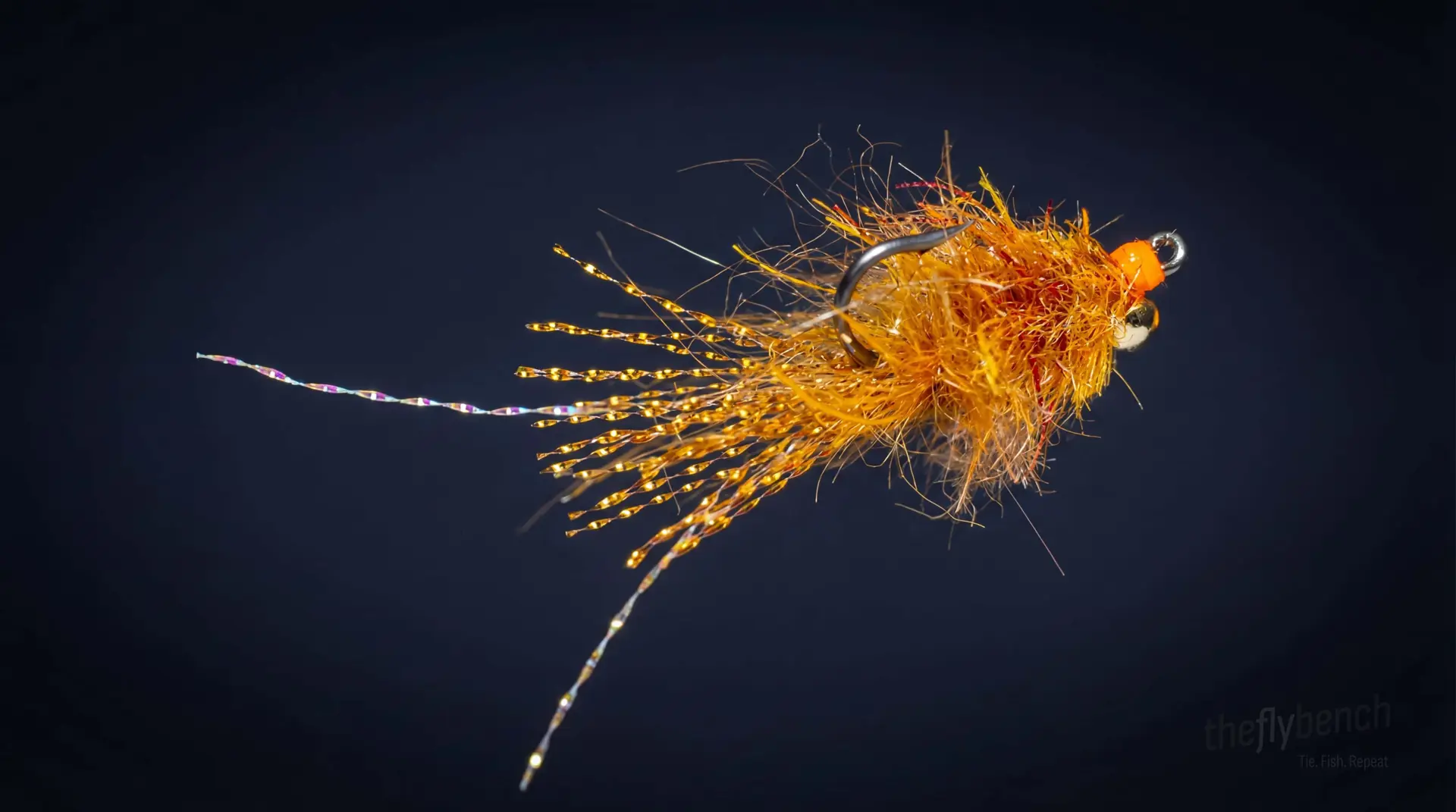 Cracked Crab fly pattern - imitates Crabs tied for Bonefish, Permit