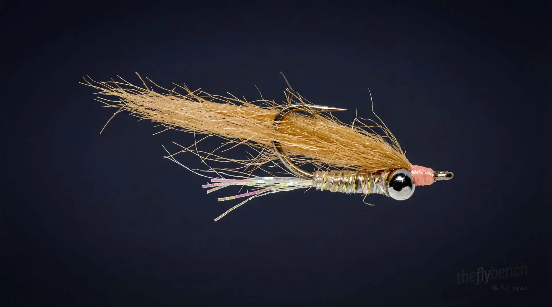 DNA Gotcha fly pattern - imitates Shrimp tied for Bonefish
