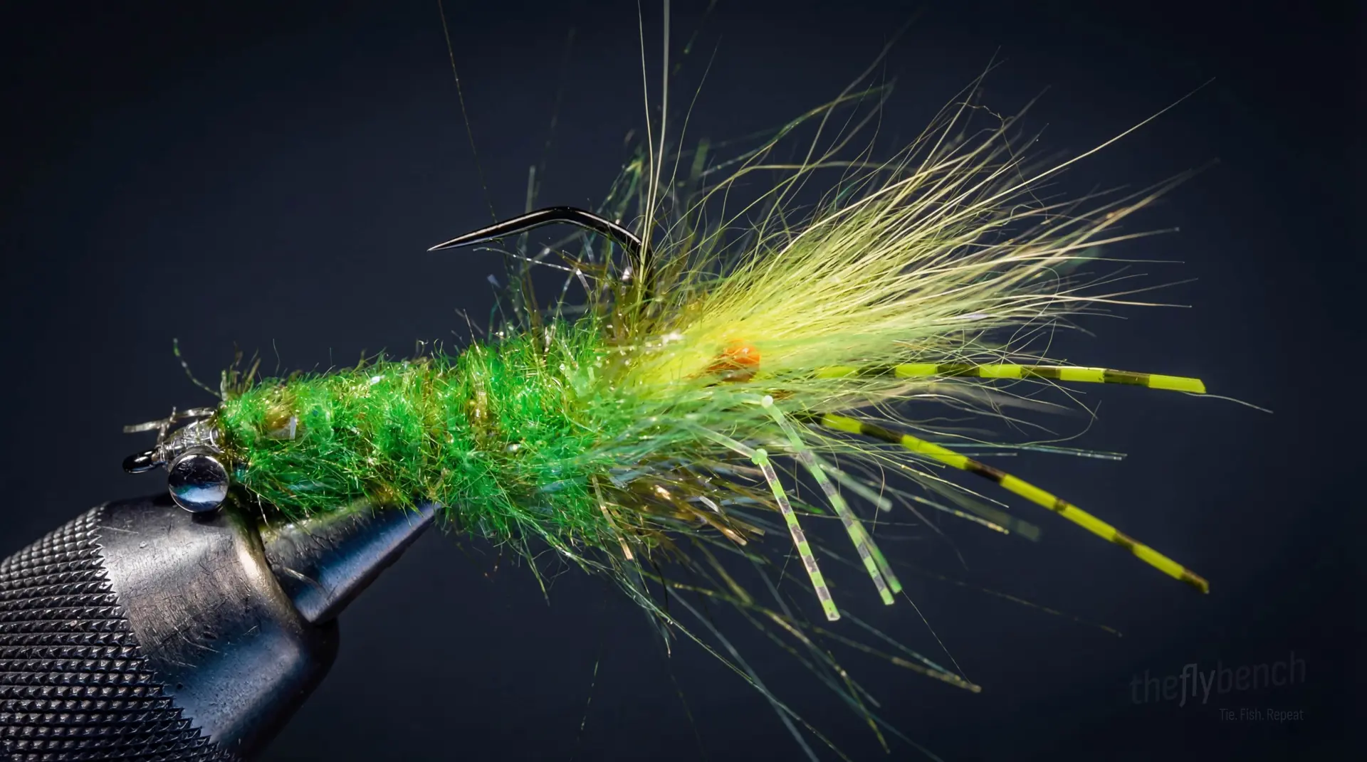 Magnum Mantis Shrimp fly pattern - imitates Mantis Shrimp, Crustaceans tied for Permit, Tarpon, Snook, Jacks