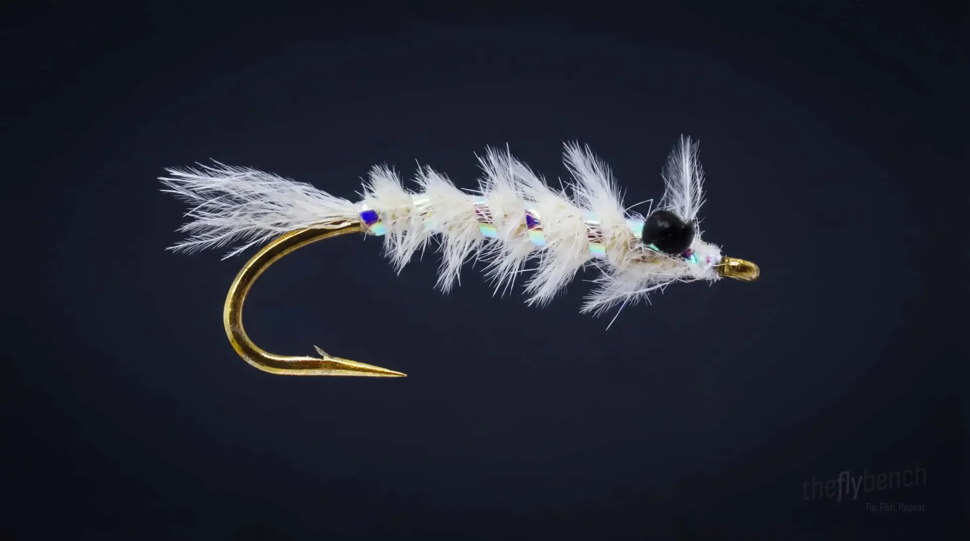 Ostrich Mysis fly pattern - imitates Mysis Shrimp tied for Trout