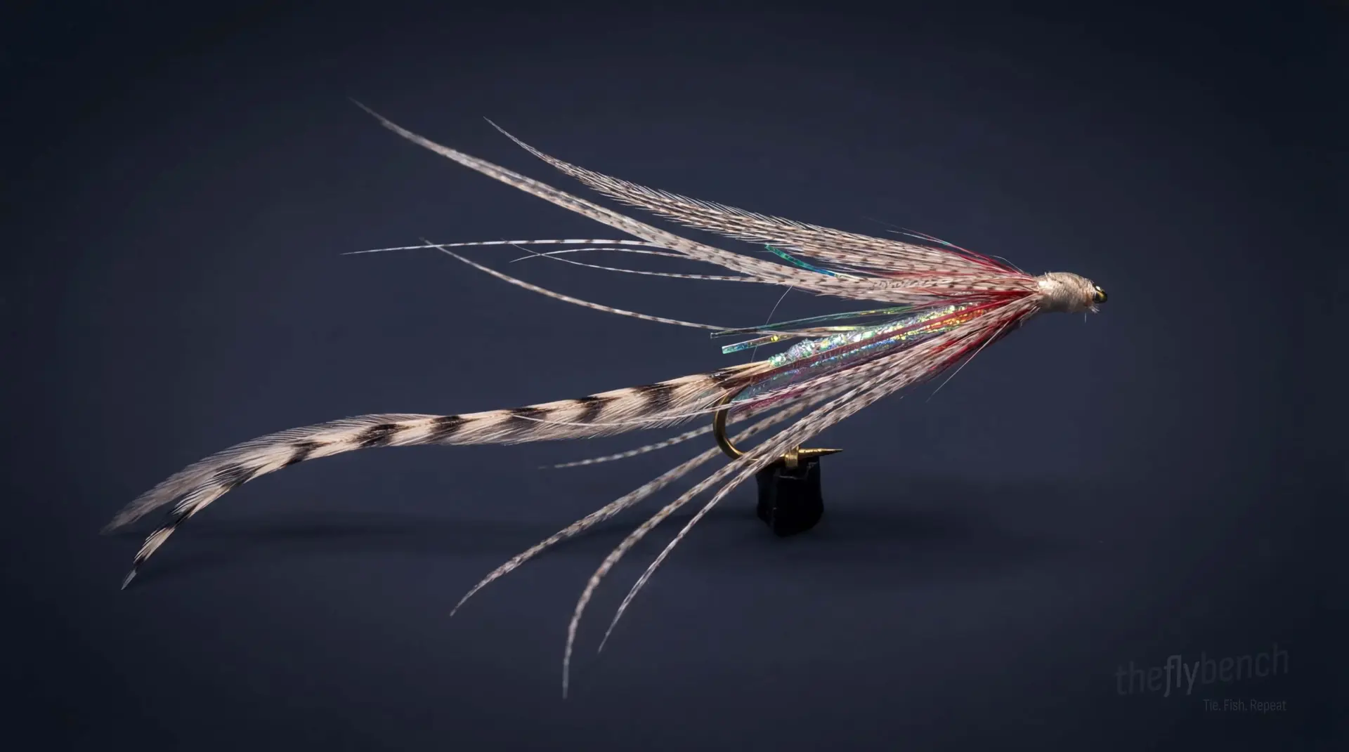 Allison Streamer fly pattern - imitates Baitfish tied for Trout, Pike, Bass