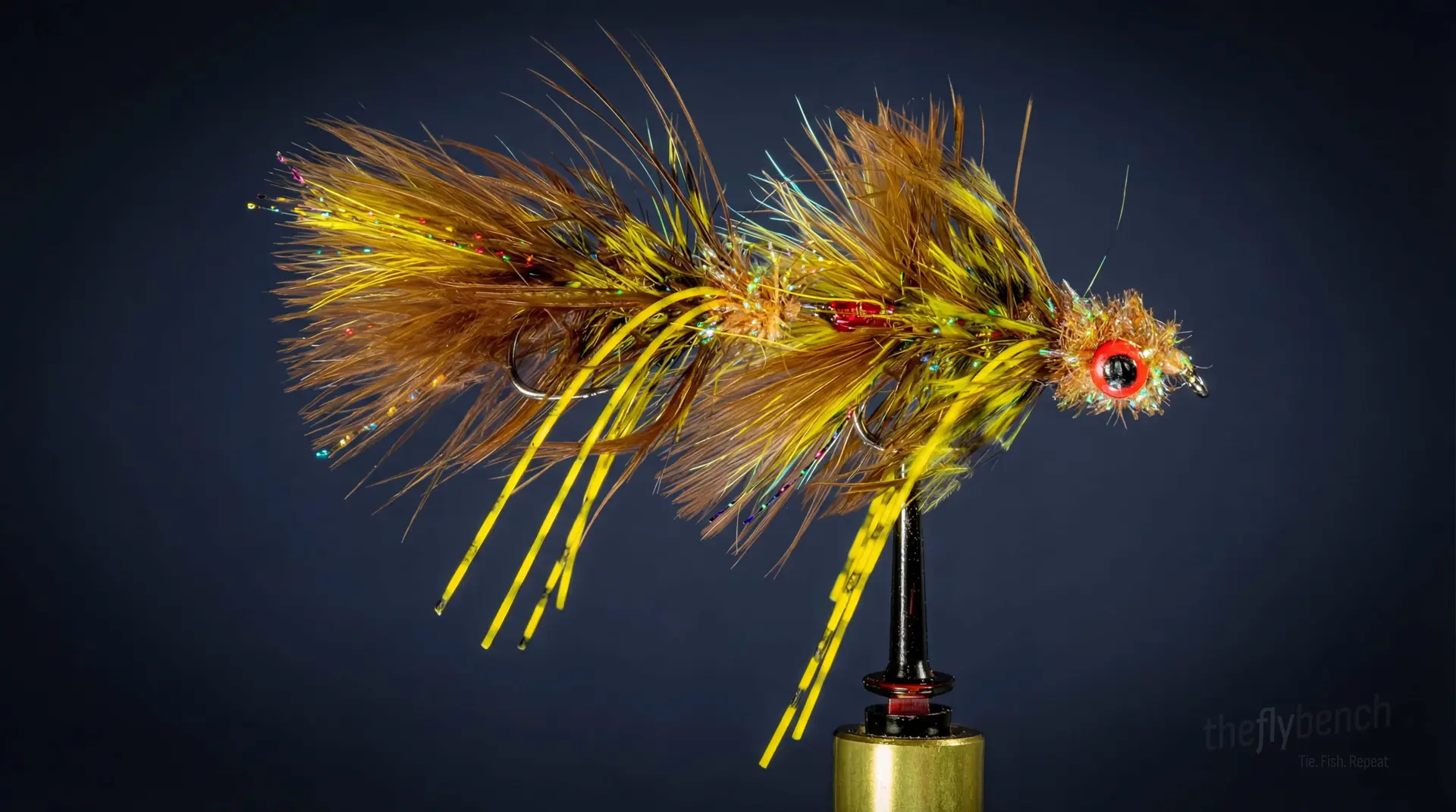 Circus Peanut fly pattern - imitates Baitfish tied for Trout, Bass