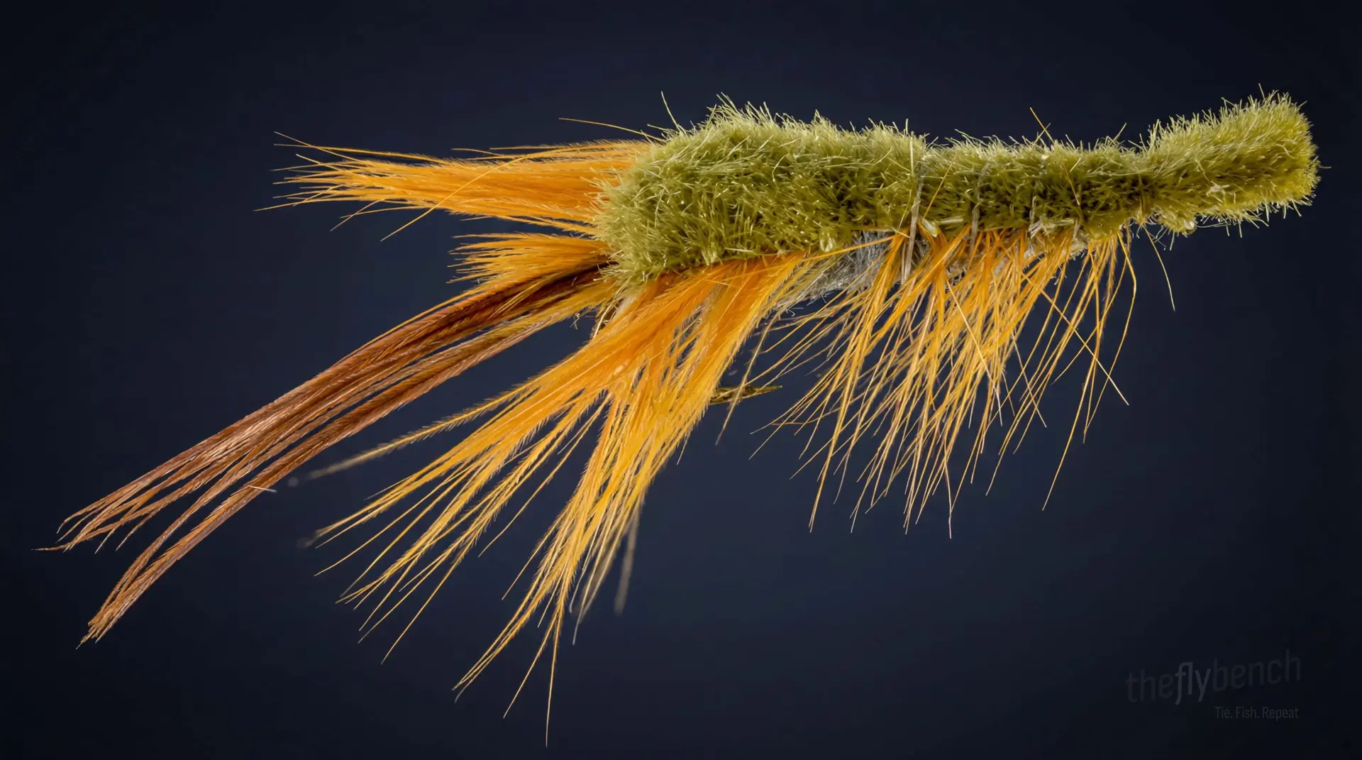 Clouser Crayfish fly pattern - imitates Crayfish tied for Bass, Trout