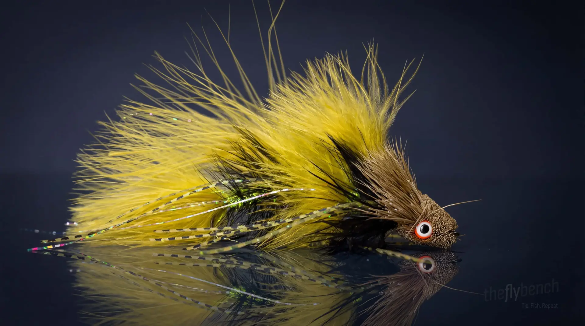 Galloup's Sex Dungeon fly pattern - imitates Baitfish, Sculpins tied for Trout, Pike, Bass