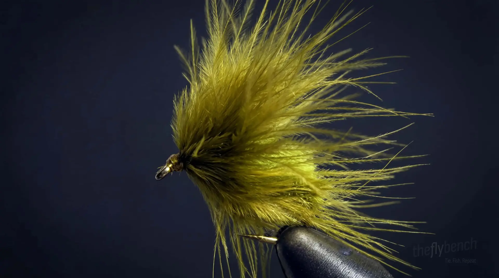 Grass Carp Moss fly pattern - imitates Moss tied for Grass Carp