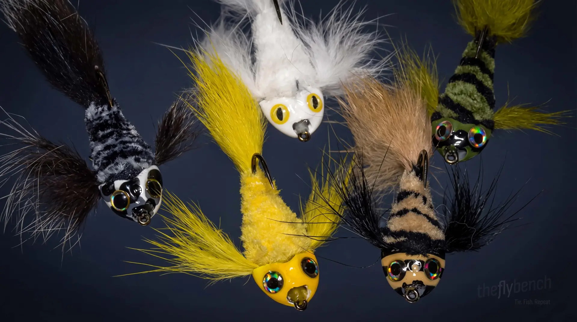 JC Skunk Pygmy Sculpin fly pattern - imitates Sculpins, Baitfish tied for Trout, Bass