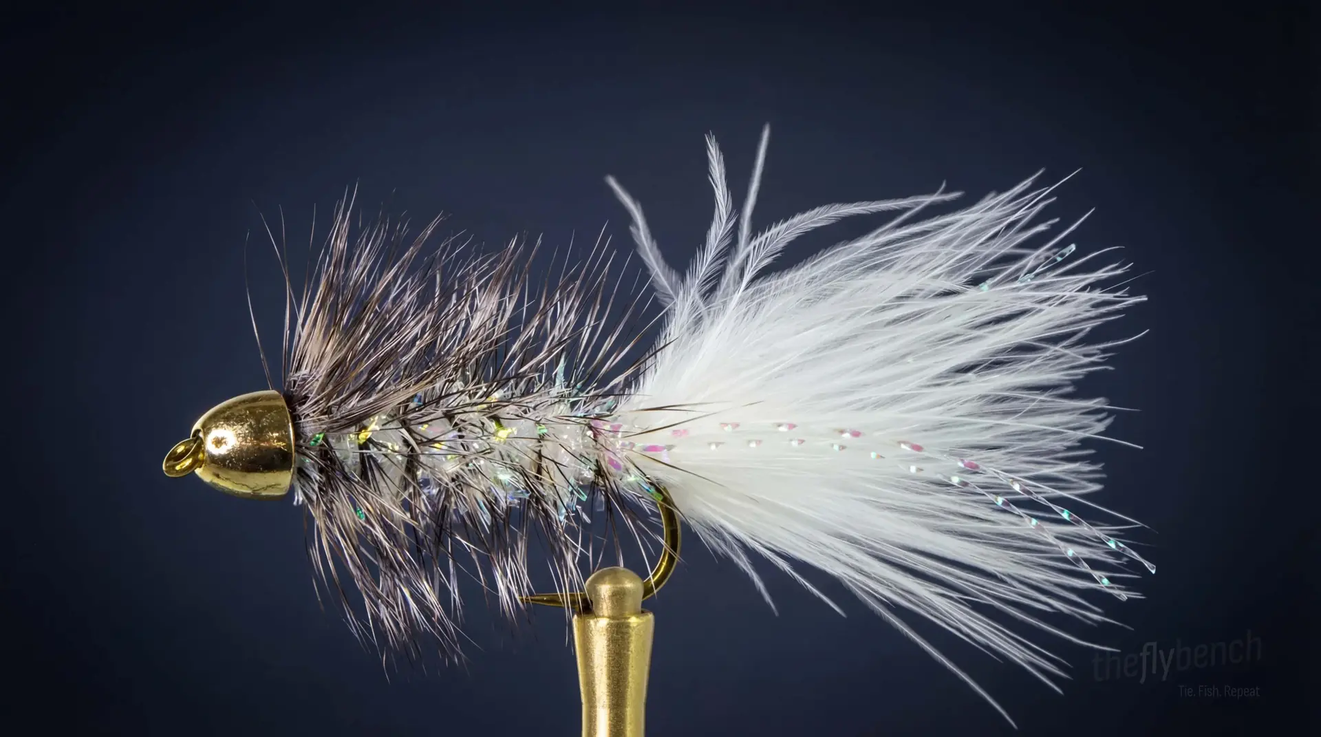 Krystal Woolly Bugger fly pattern - imitates Baitfish, Crayfish tied for Trout, Bass