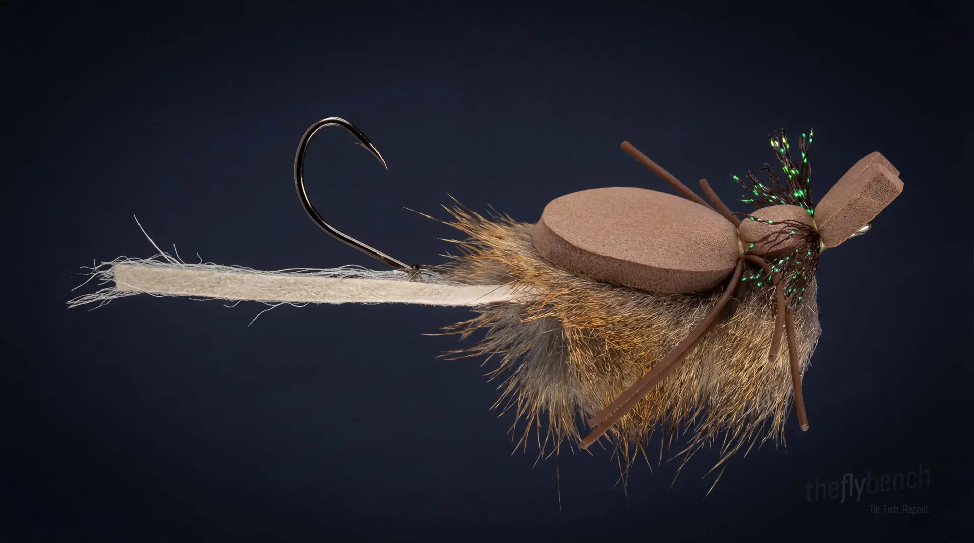 Mini Mr. Hankey fly pattern - imitates Mice tied for Trout, Bass
