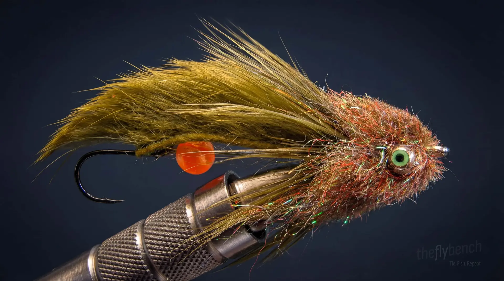Roe Jimmy fly pattern - imitates Eggs, Leeches tied for Trout, Steelhead