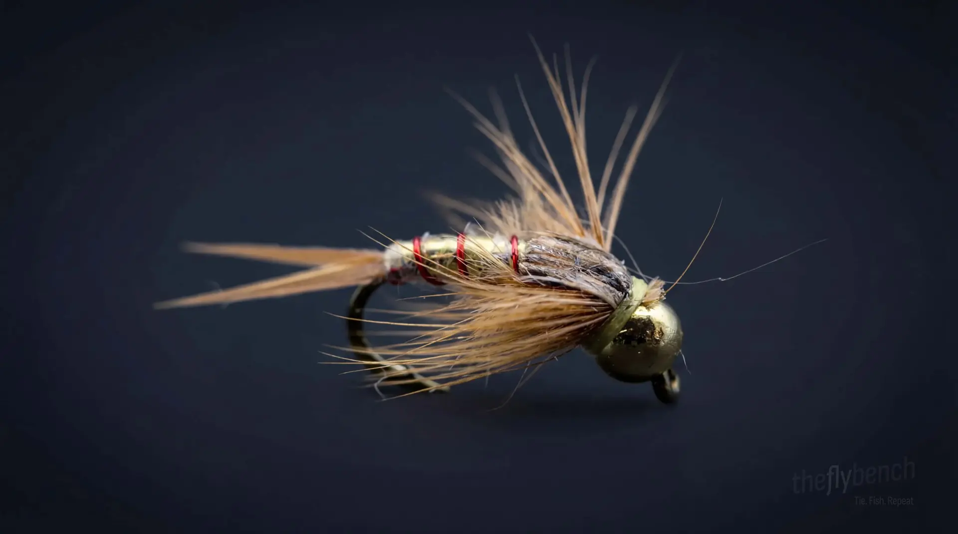Gabriel's Trumpet fly pattern - imitates Mayflies tied for Trout