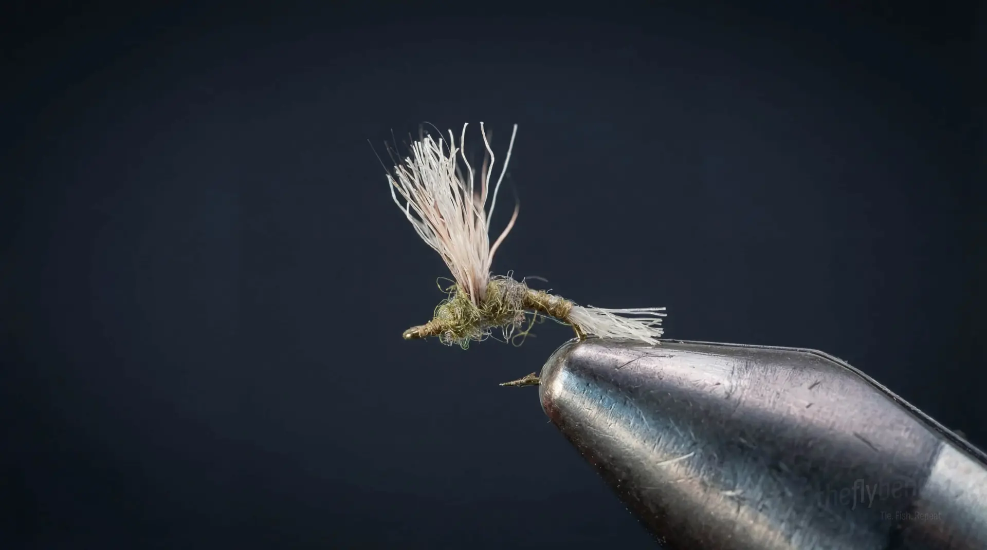 Improved Baetis Sparkle Dun fly pattern - imitates Blue-Winged Olive tied for Trout