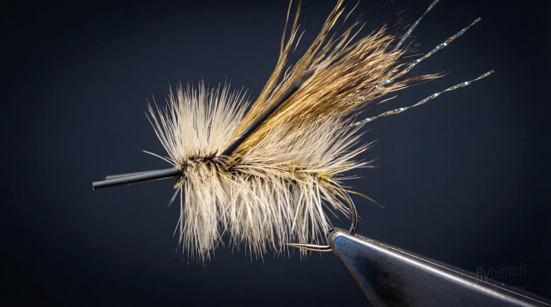 MSA Hopper fly pattern - imitates Grasshoppers tied for Trout