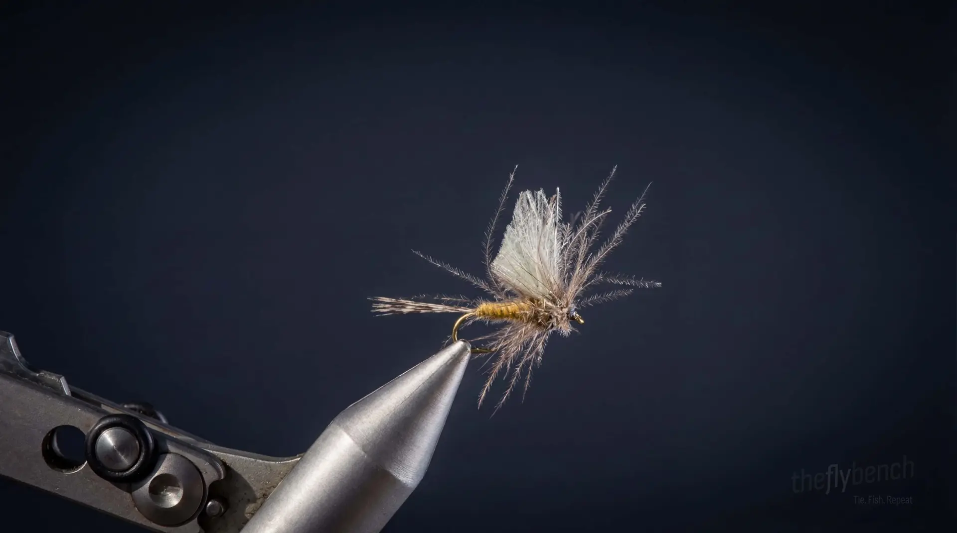 Petitjean CDC May Fly fly pattern - imitates Mayflies tied for Trout