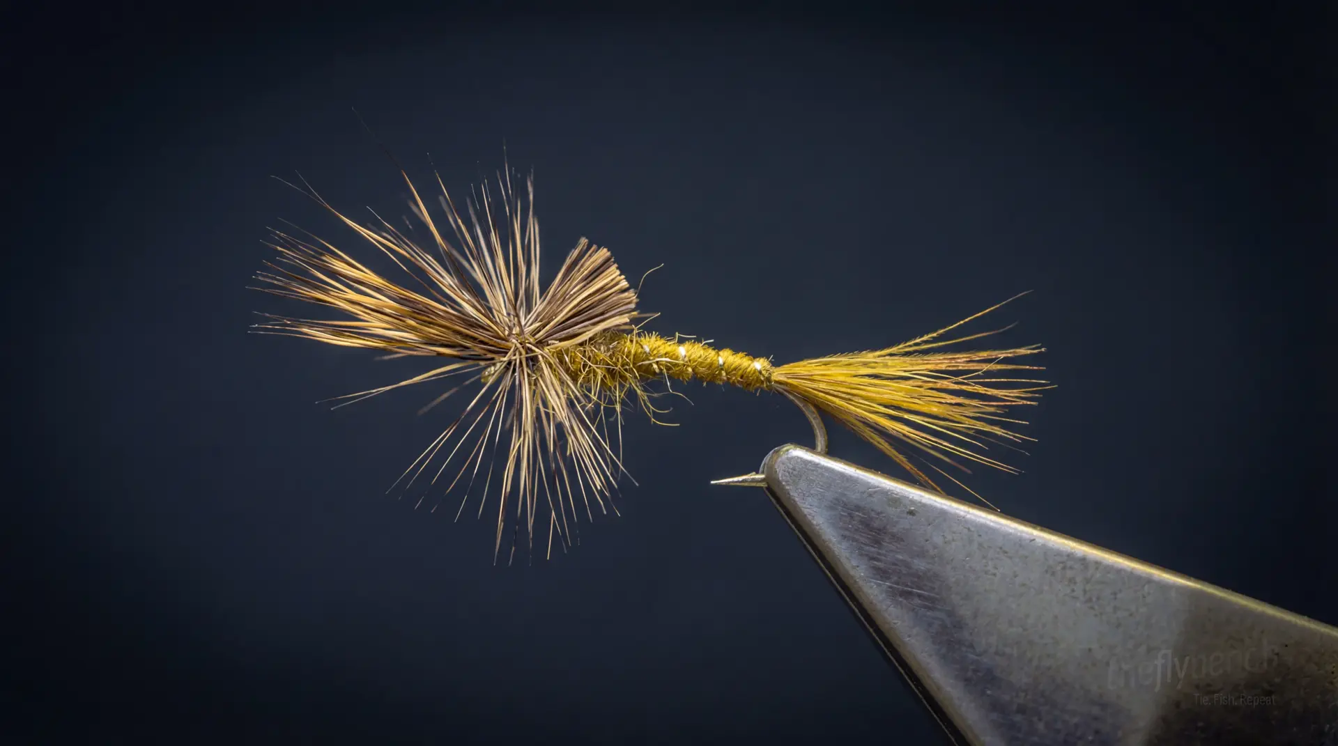 Quigley Cripple fly pattern - imitates Mayflies, Caddis tied for Trout