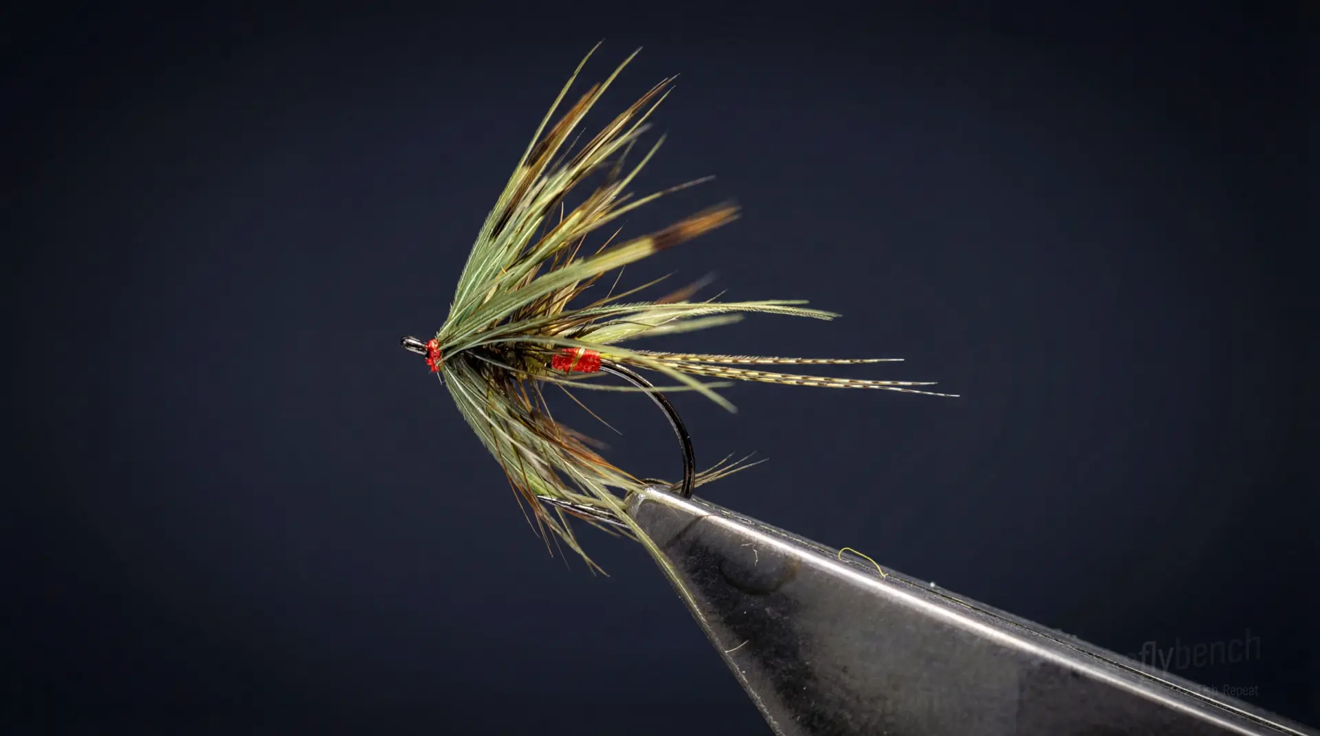 Red Ass Bumble fly pattern - imitates Mayflies, Caddis tied for Trout