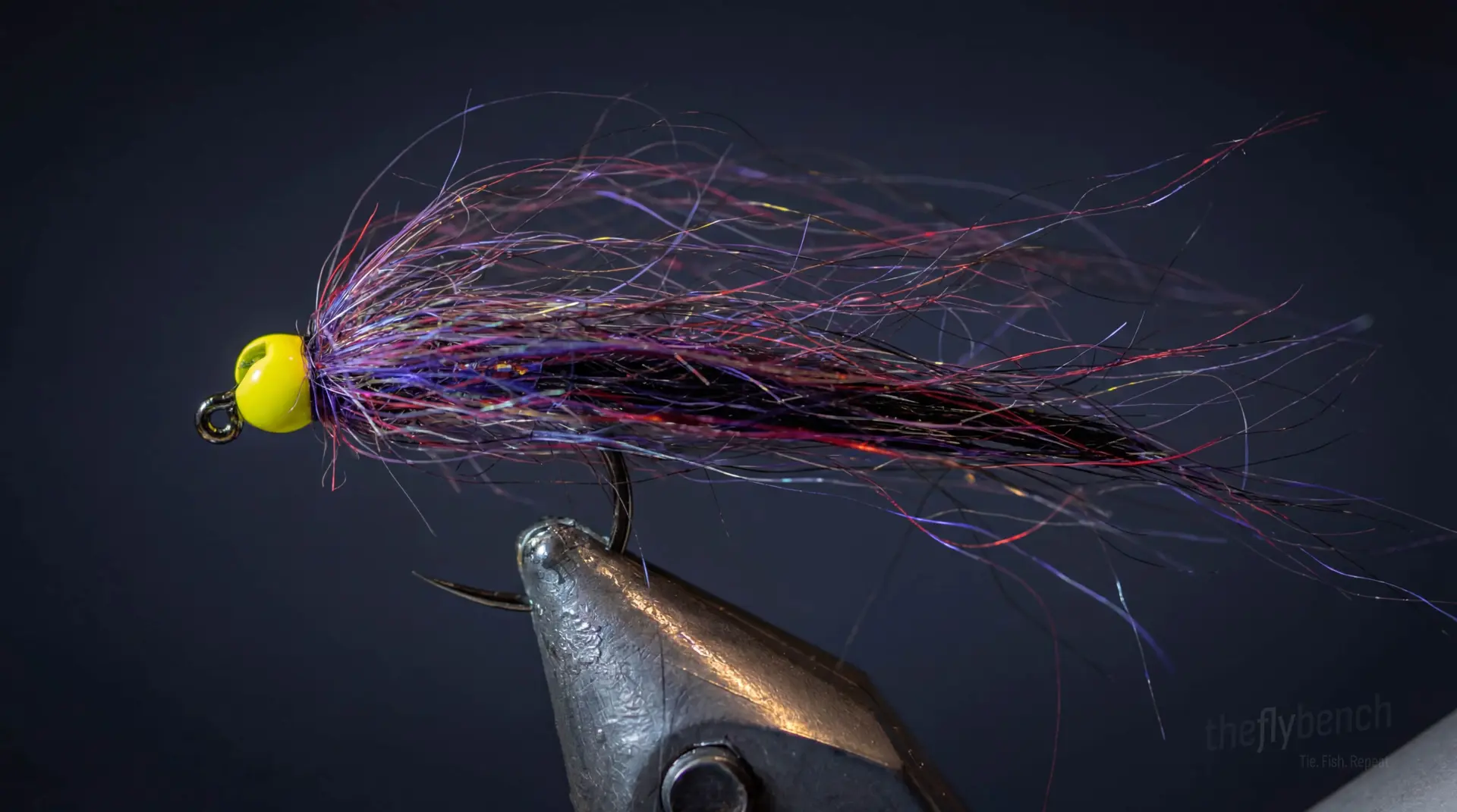 Brent's Vampire Leech fly pattern - imitates Leeches tied for Trout