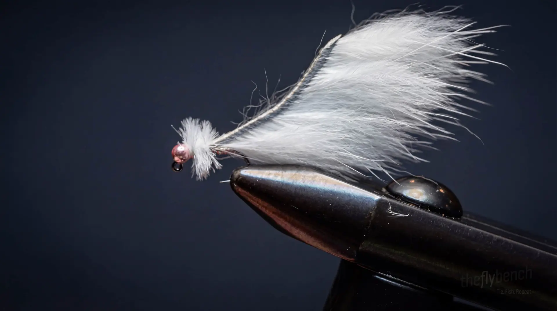 Mini Leech Jig Radiant fly pattern - imitates Leeches tied for Trout