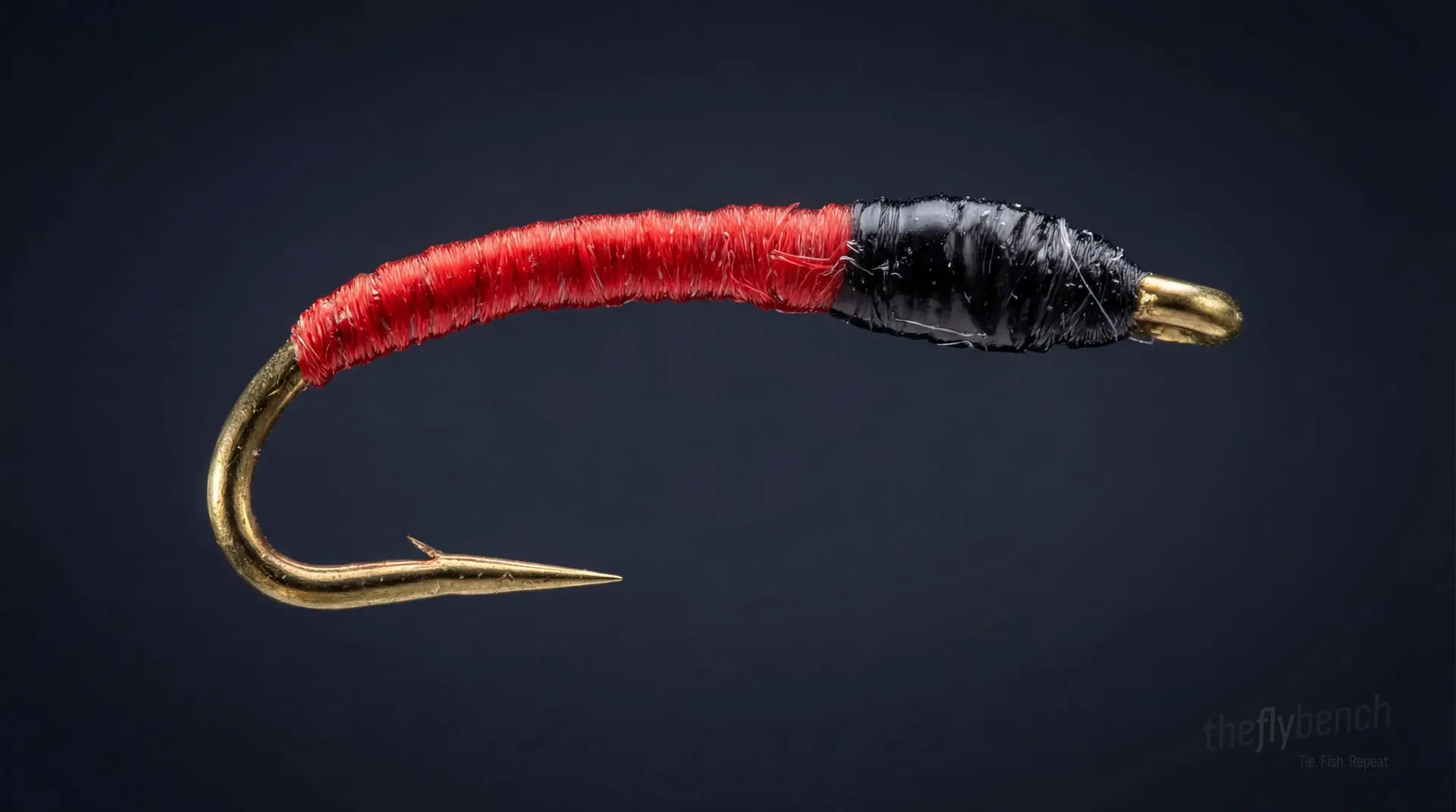 Blood Midge fly pattern - imitates Midges tied for Trout