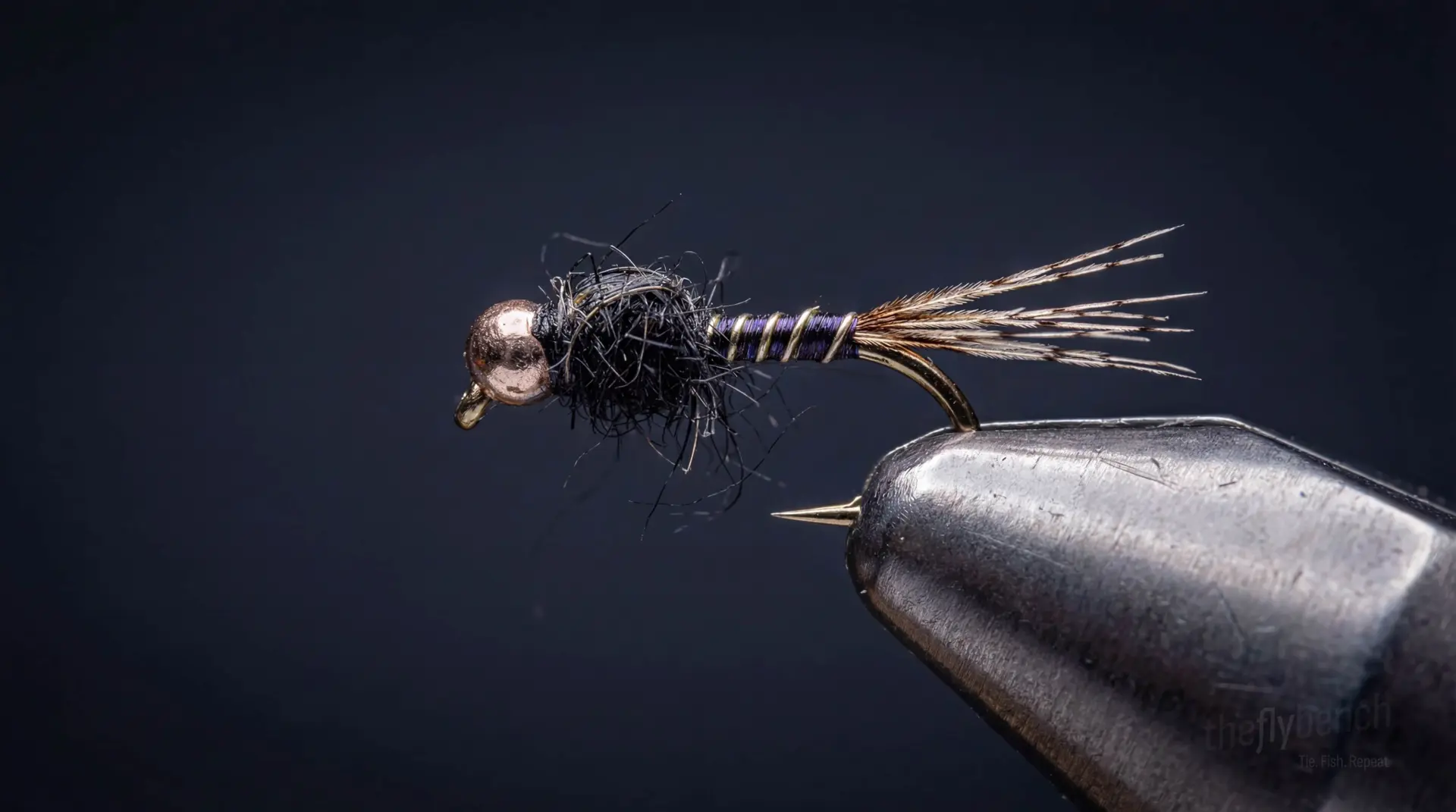 Micro Madison Midge fly pattern - imitates Midges tied for Trout