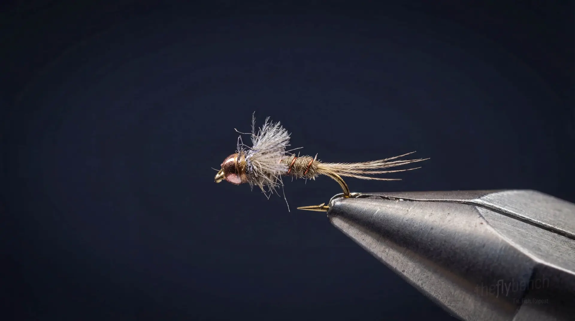 Aaron's Callibaetis Nymph fly pattern - imitates Callibaetis tied for Trout