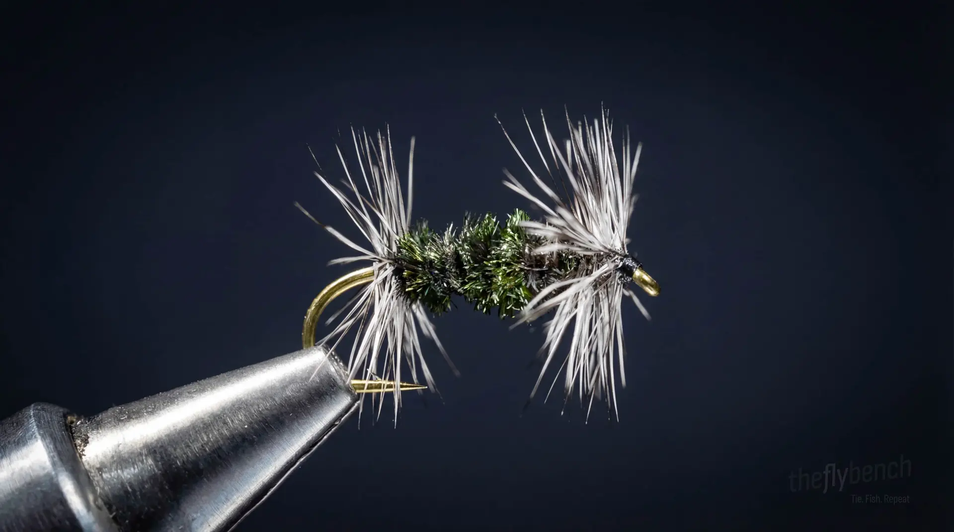 Gray Ugly fly pattern - imitates Attractor tied for Trout
