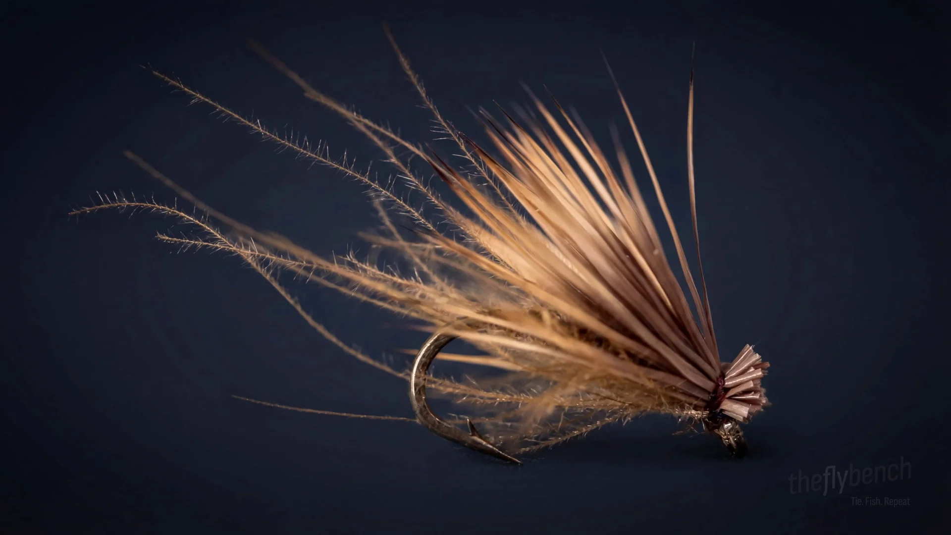 CDC Elk Hair Caddis fly pattern - imitates Caddis tied for Trout