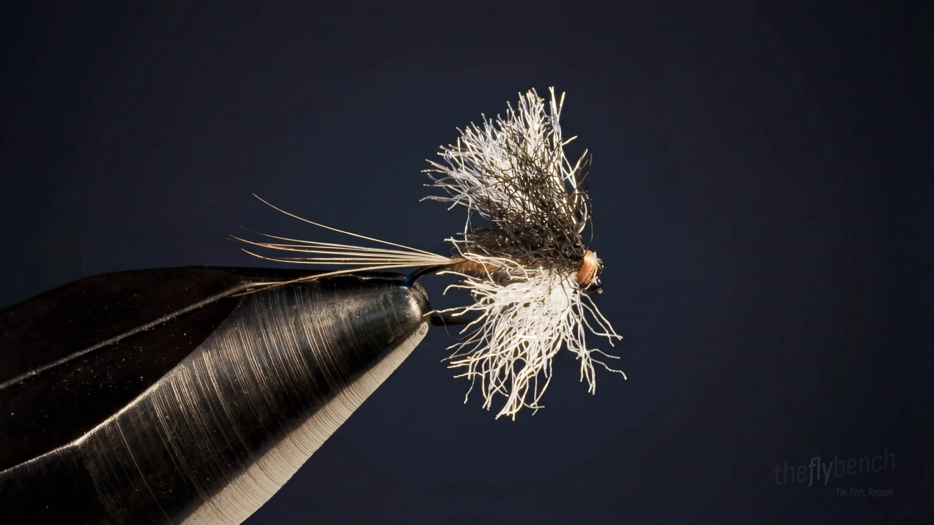 Hi-Vis Epeorus Spinner fly pattern - imitates Mayflies tied for Trout