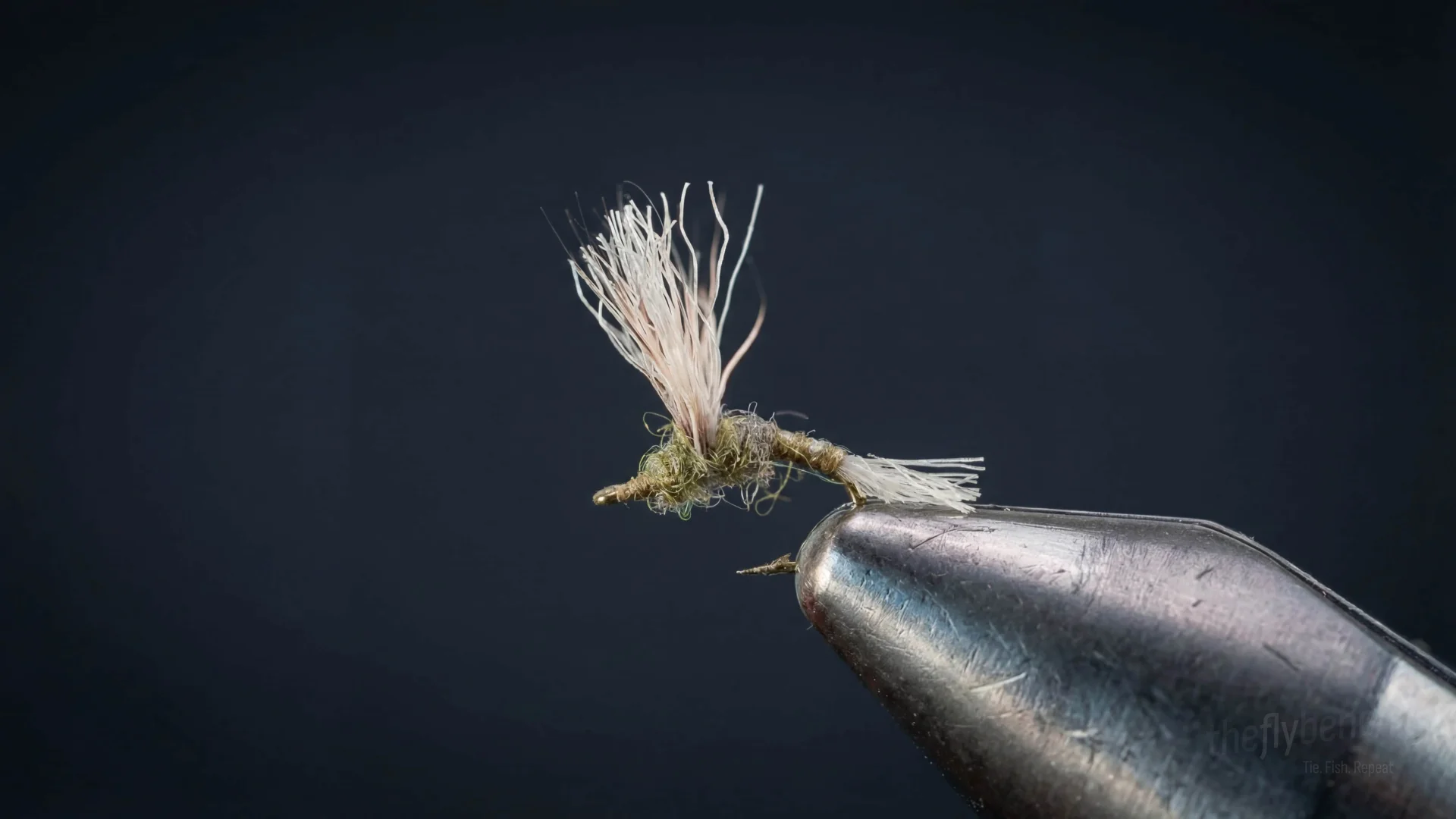 Improved Baetis Sparkle Dun fly pattern - imitates Blue-Winged Olive tied for Trout