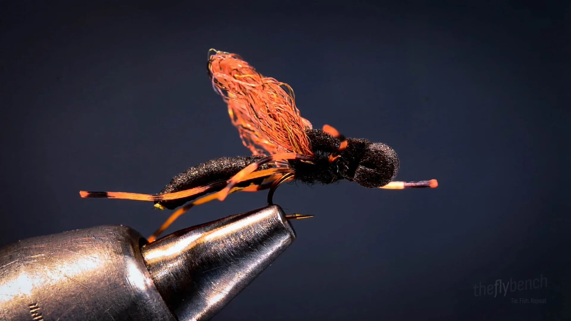 Jeffrey Dauber fly pattern - imitates Wasps, Bees, Terrestrials tied for Trout