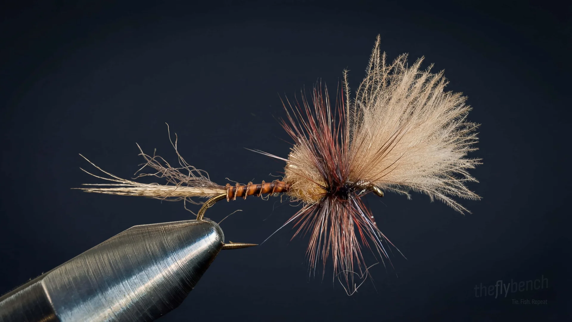 Last Chance Cripple fly pattern - imitates Mayflies tied for Trout