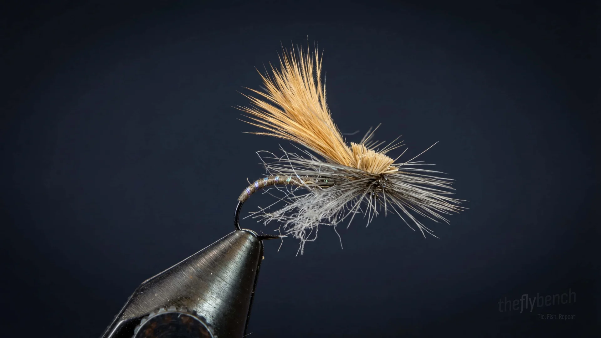 Mercers Missing Link Caddis fly pattern - imitates Caddis tied for Trout