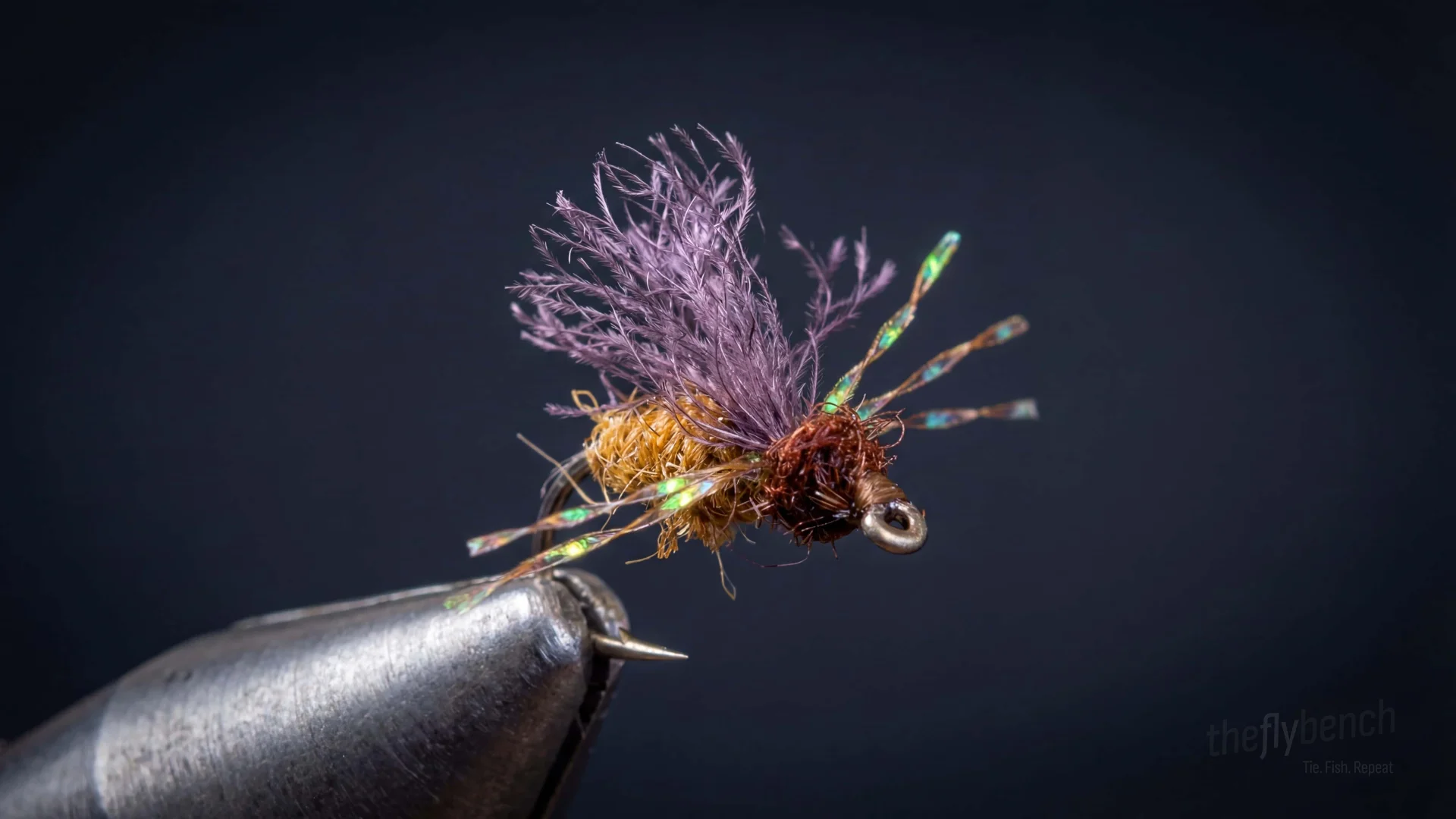 Mikes Honey Ant fly pattern - imitates Ants tied for Trout