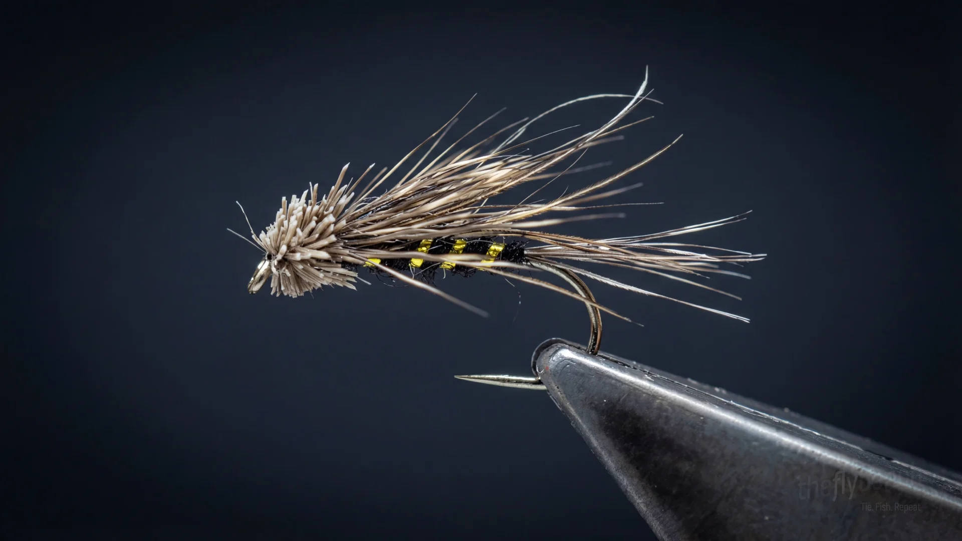 Muddled Spratley fly pattern - imitates Mayflies, Caddis tied for Trout