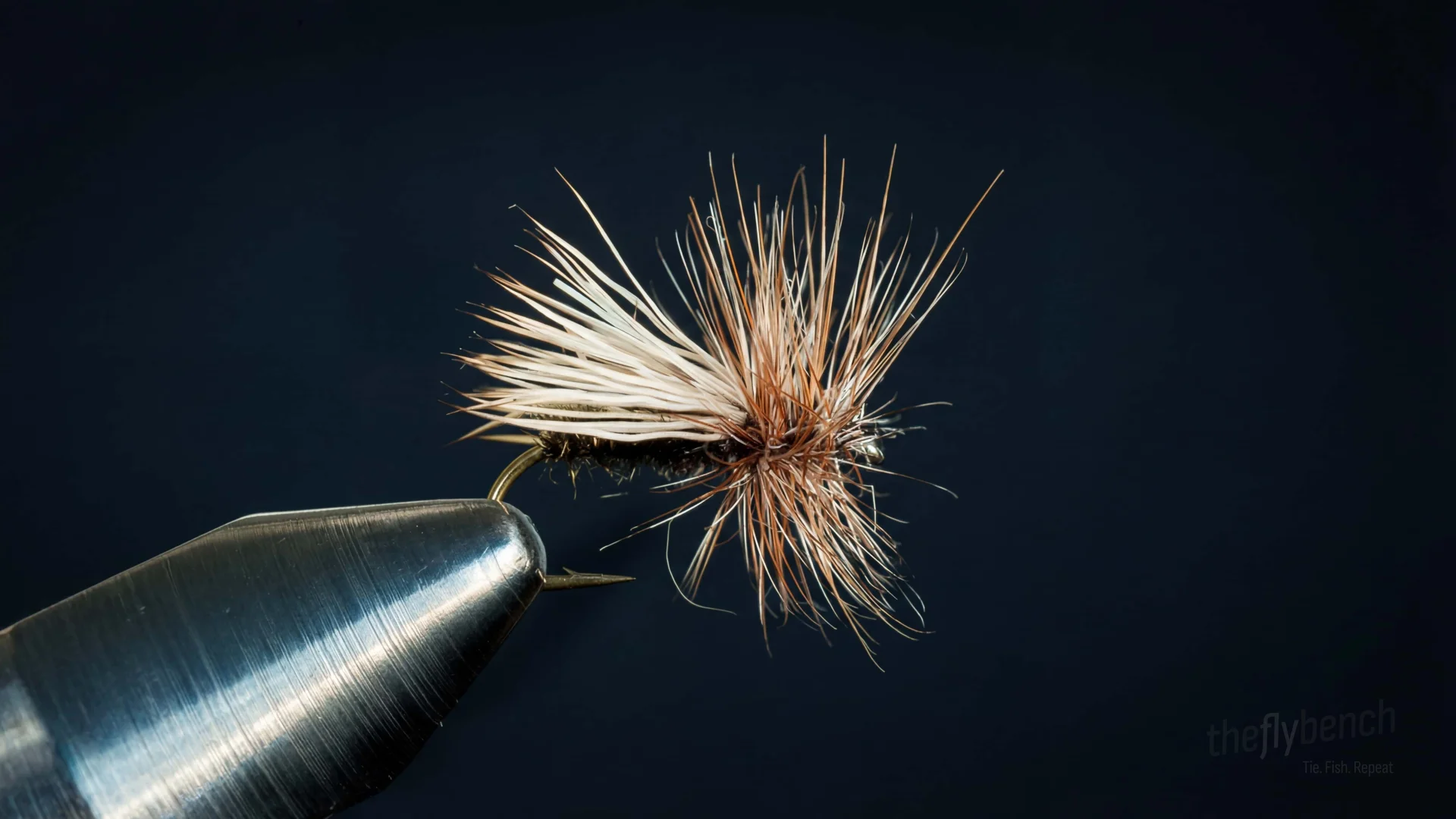 Peacock Elk Hair Caddis fly pattern - imitates Caddis tied for Trout