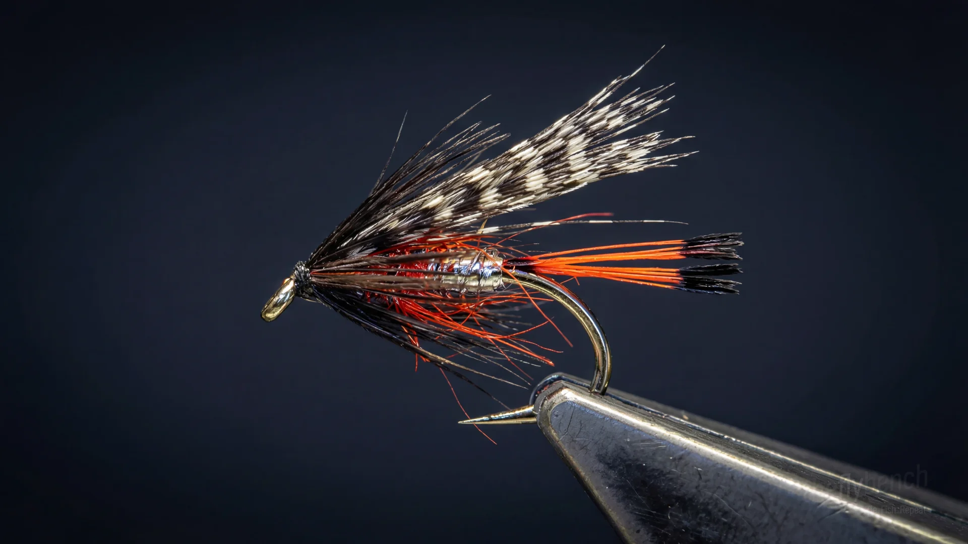 Peter Ross Variant fly pattern - imitates Ants tied for Trout