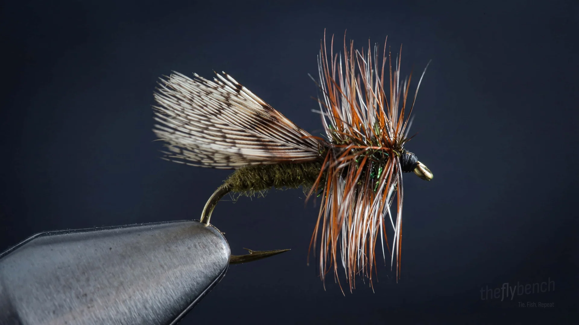 Spent Partridge Caddis fly pattern - imitates Caddis tied for Trout