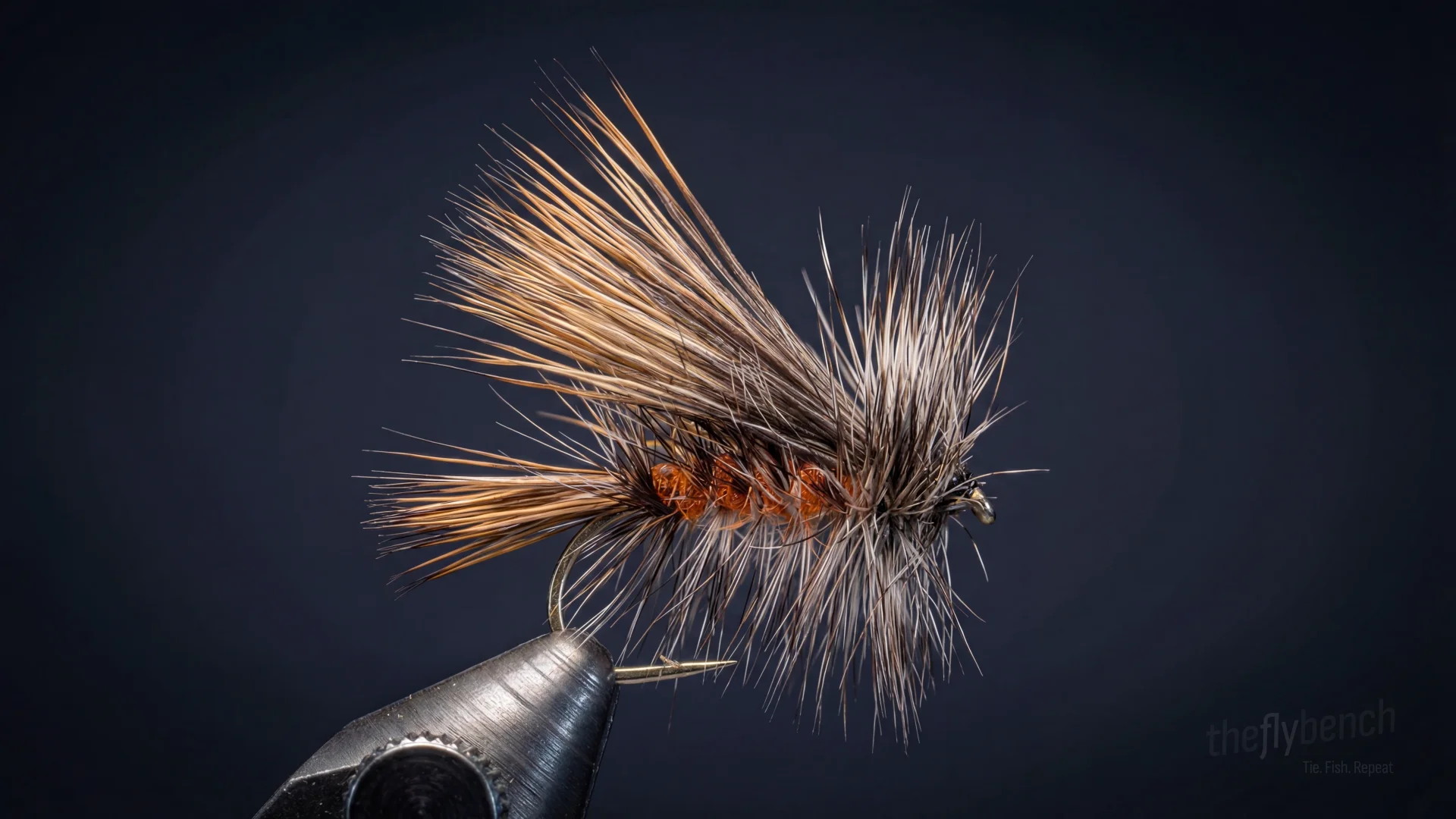 Tangle Lake Teaser fly pattern - imitates Caddis tied for Grayling, Trout