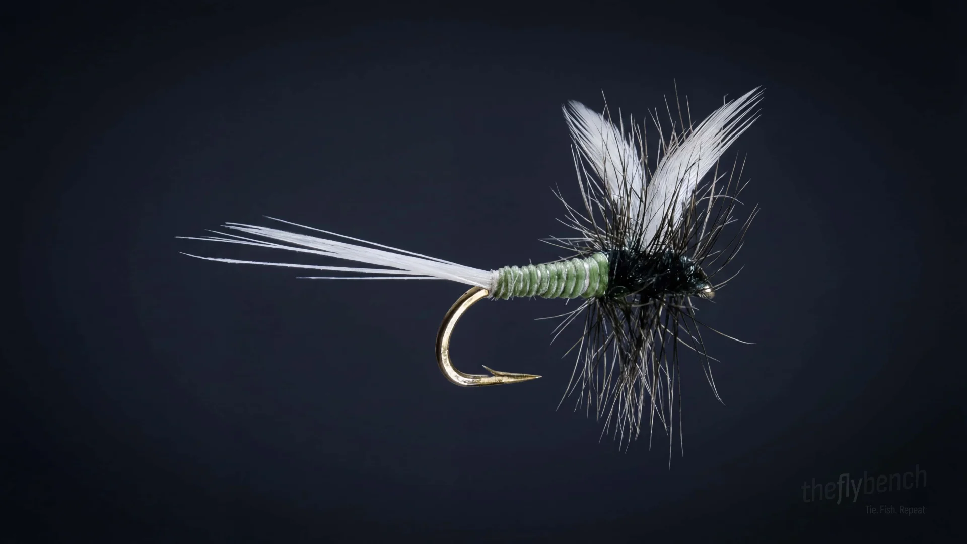 Trico Dun fly pattern - imitates Trico Mayflies tied for Trout