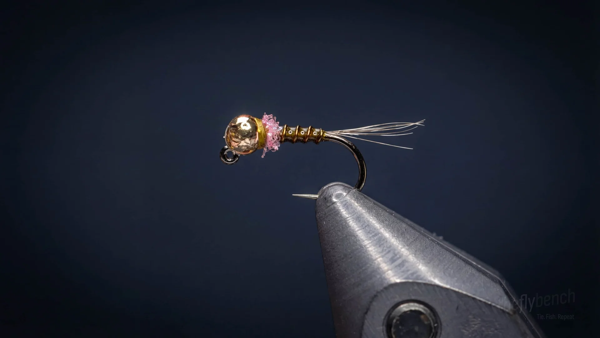 The Thread Frenchie fly pattern - imitates Mayfly Nymphs, Attractor tied for Trout