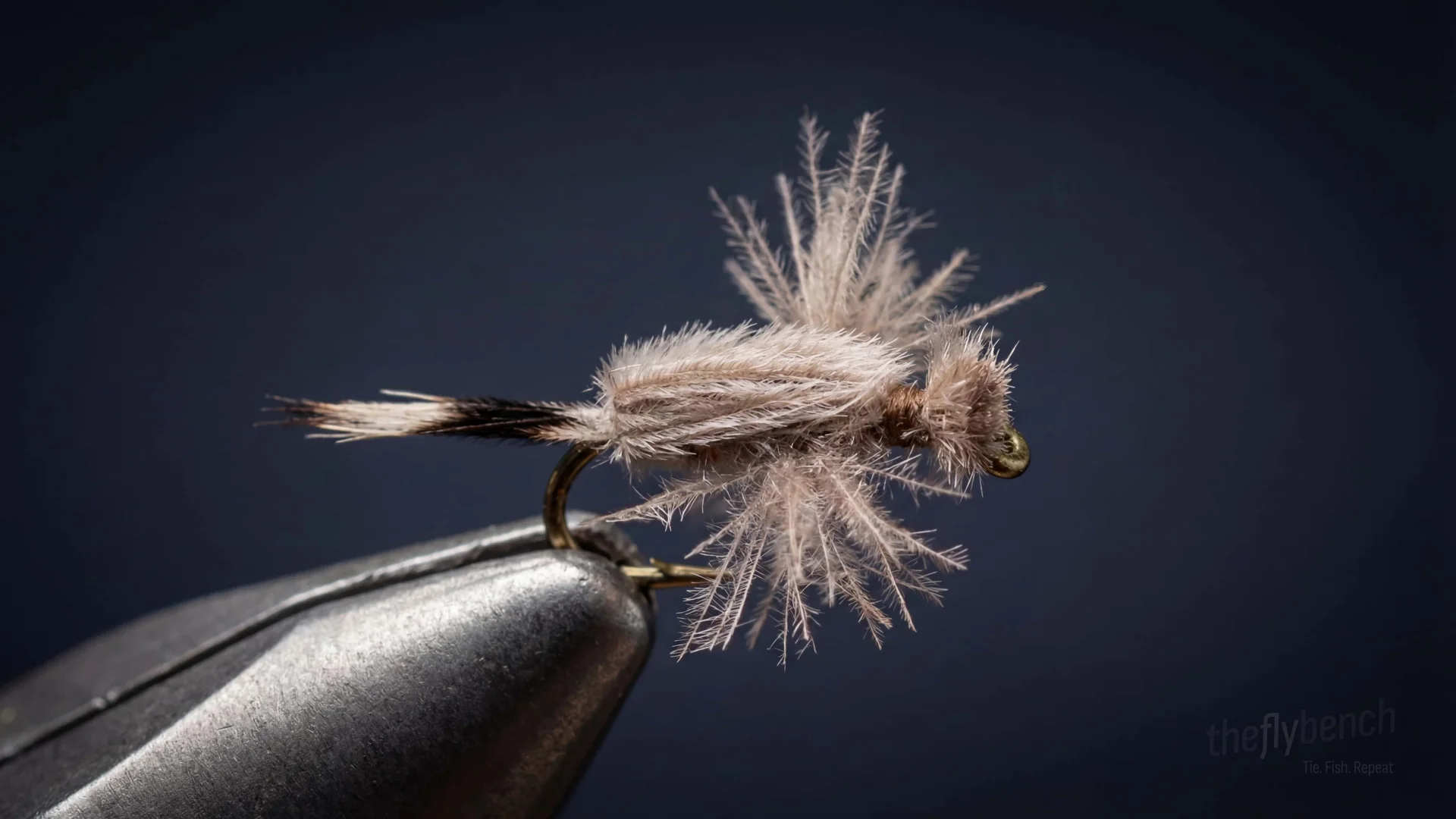 CDC Transitional Midge fly pattern - imitates Emerging Midges tied for Trout