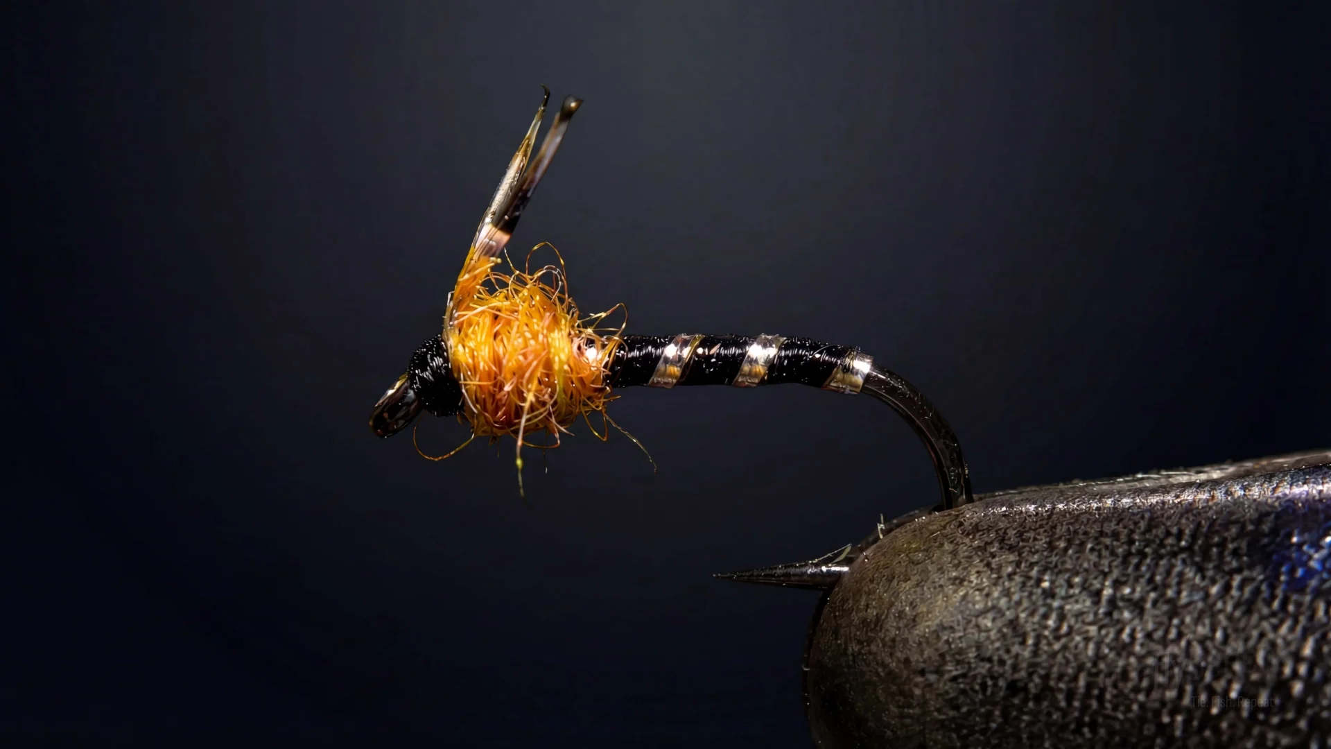 Copperhead Midge fly pattern - imitates Midges tied for Trout