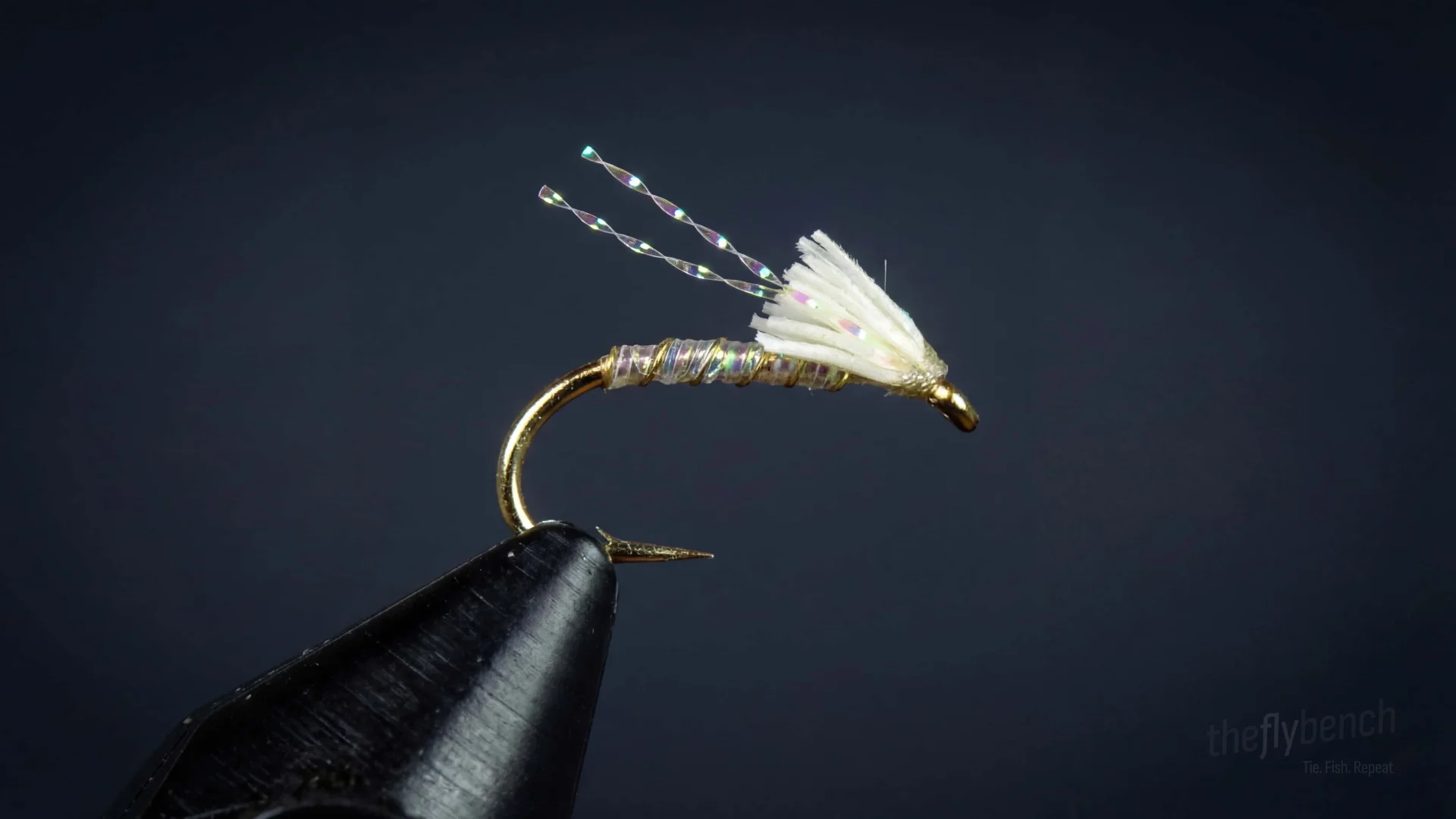 Crystal Dip fly pattern - imitates Midges tied for Trout