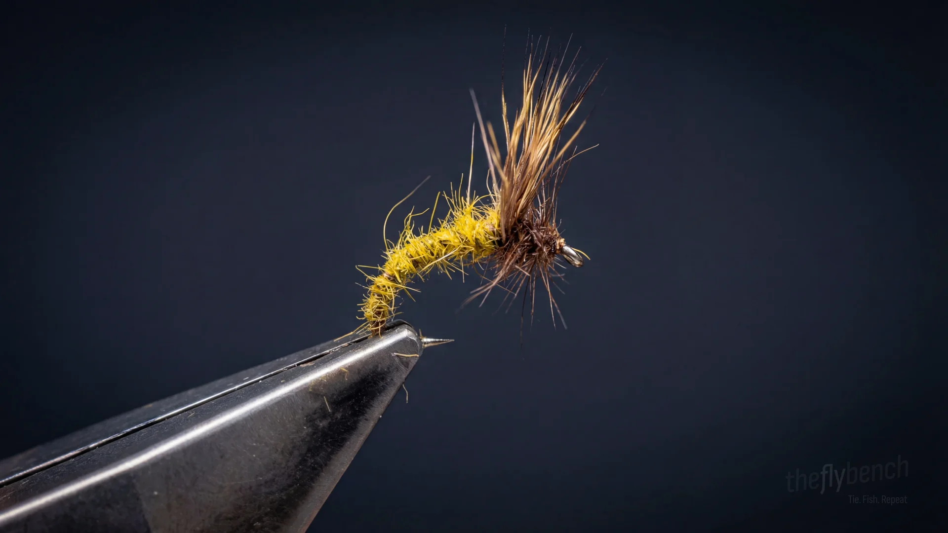 DHE (Deer Hair Emerger) fly pattern - imitates Emerging Insects tied for Trout