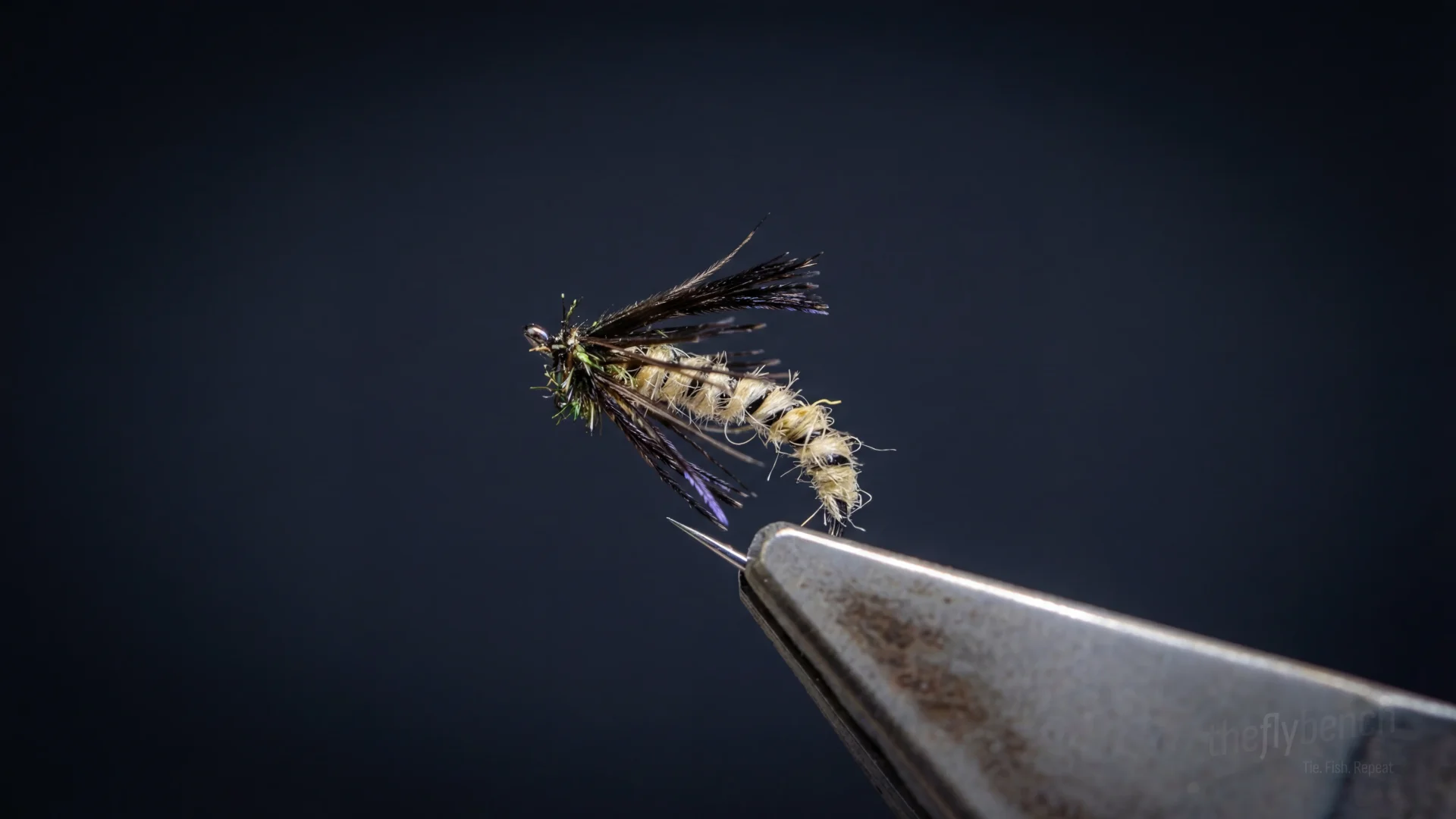 Grannom Pupa and Ovi-Grannom fly pattern - imitates Midges tied for Trout