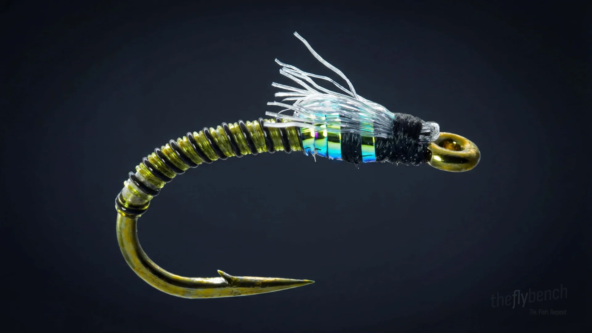 JuJu Bee Midge fly pattern - imitates Midges tied for Trout
