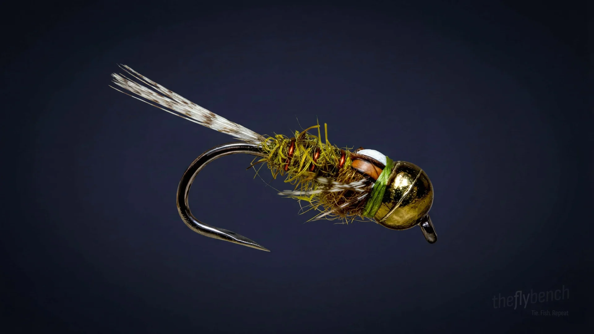 Split Foam Back BWO fly pattern - imitates Blue-Winged Olive tied for Trout