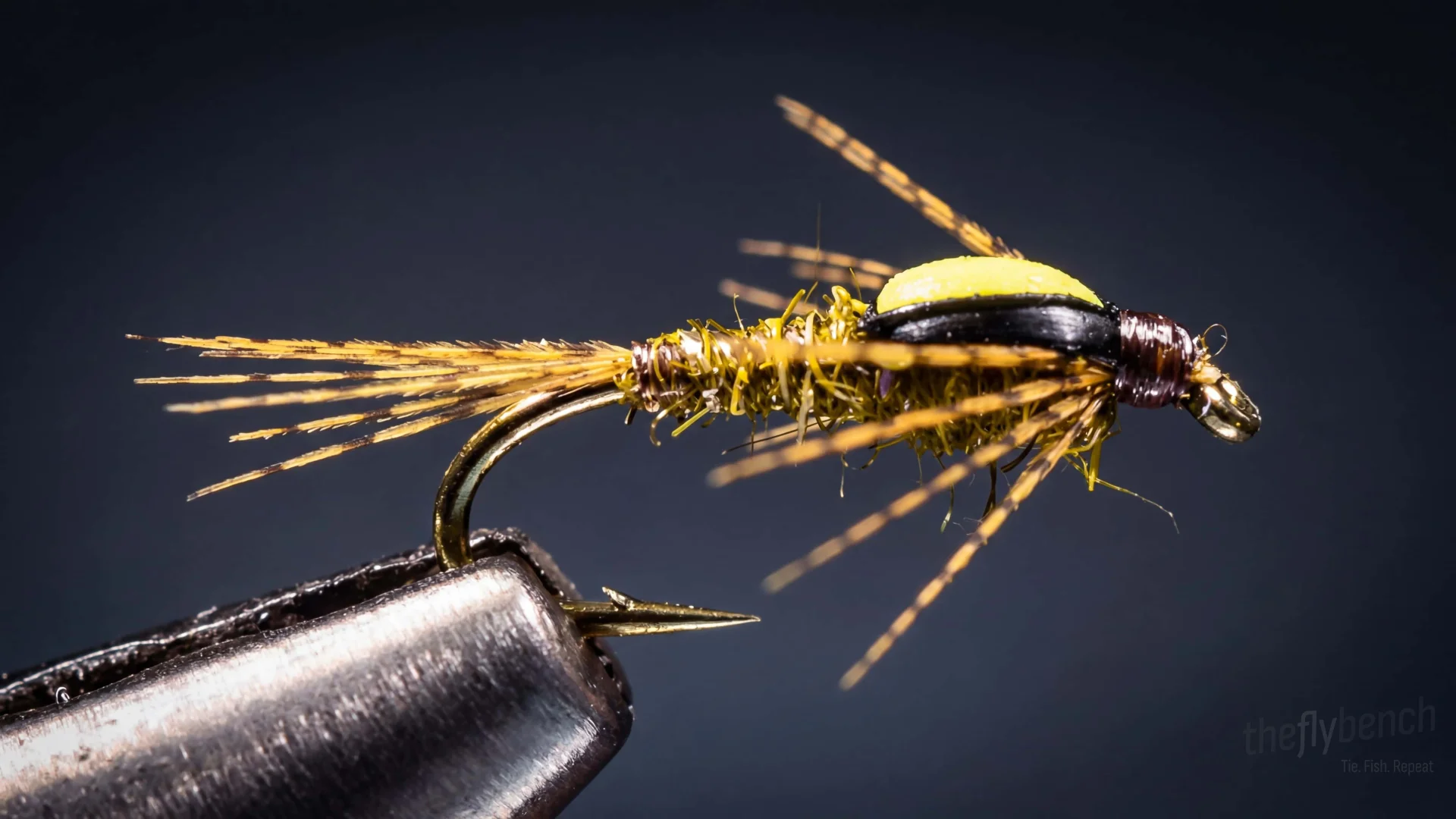 Split Foam Back Emerger fly pattern - imitates Mayfly Emergers tied for Trout