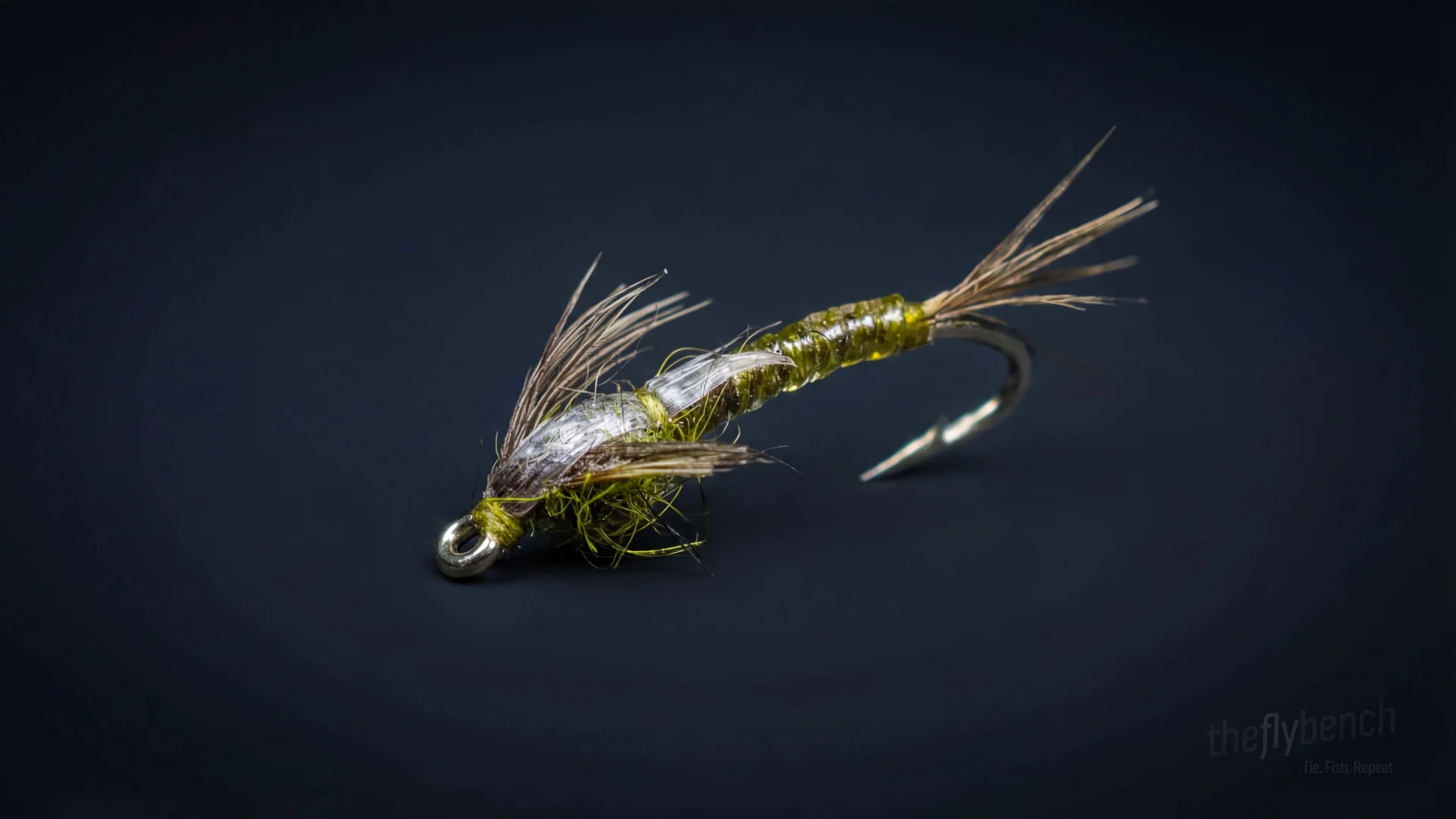 Stalcups Baetis fly pattern - imitates Blue-Winged Olive tied for Trout