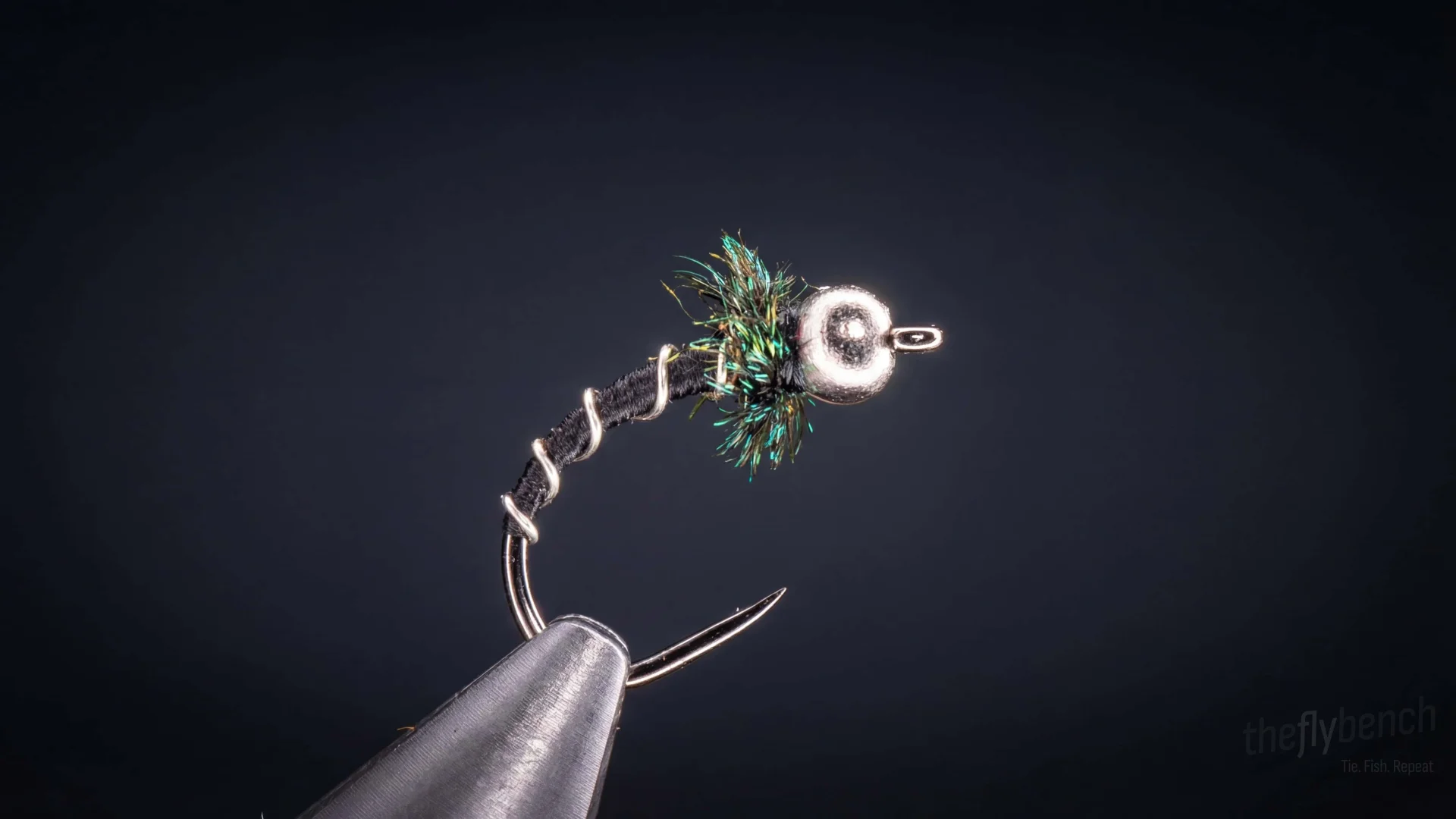 Zebra Midge fly pattern - imitates Midges tied for Trout