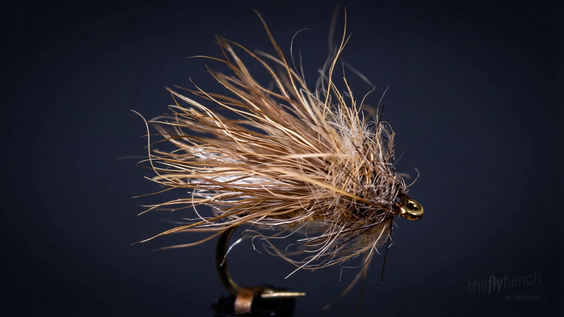 Carabou Caddis fly pattern - imitates Caddis Larvae tied for Trout